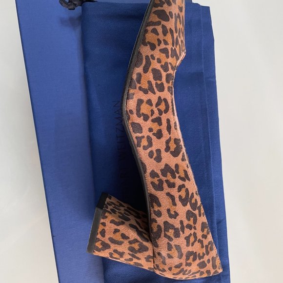 Stuart Weitzman Mary Mid Block Heel Dress Pump - Picture 9 of 12